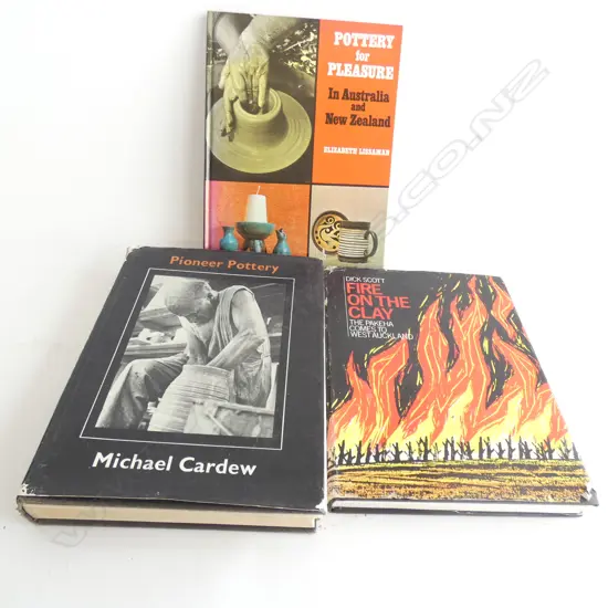 3 POTTERY BOOKS, FIRE ON THE CLAY, POTTERY FOR PLEASURE & PIONEER POTTERY