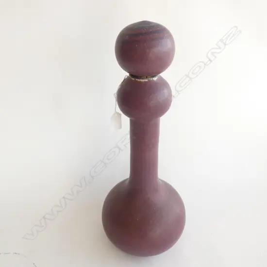 ANNEKE BORREN TALL POTTERY BOTTLE VASE w BALL STOPPER. H.480mm