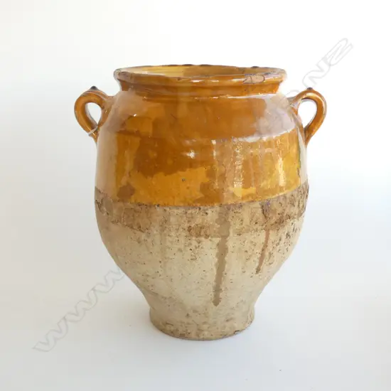 LARGE OLD FRENCH CONFIT JAR H.285mm
