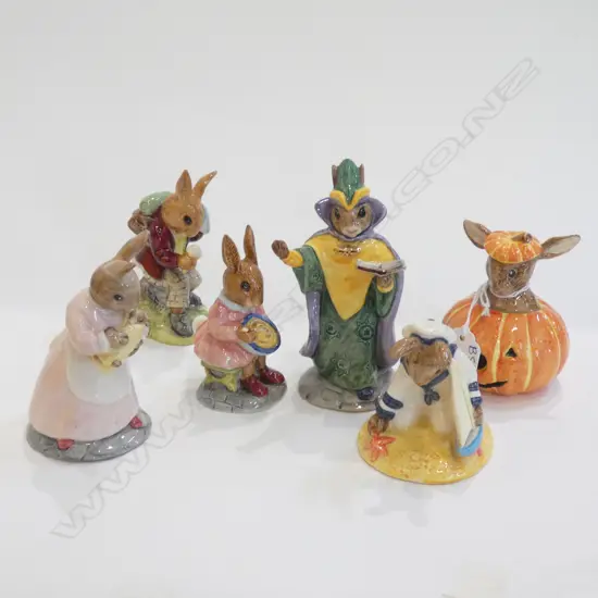 6 ROYAL DOULTON BUNNYKINS  FIGURINES