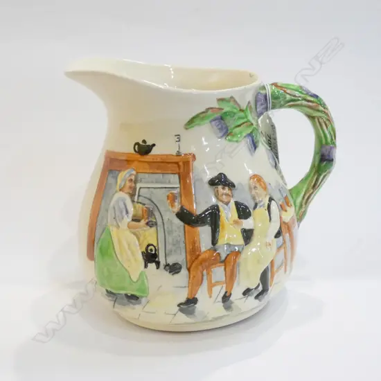 CROWN DEVON MUSICAL JUG (WORKS) H.170mm