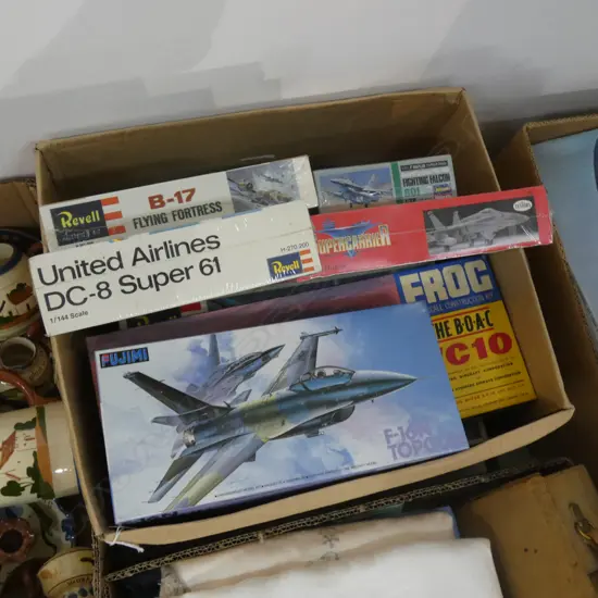 BOX LOT ASST. MODEL PLANE KITS