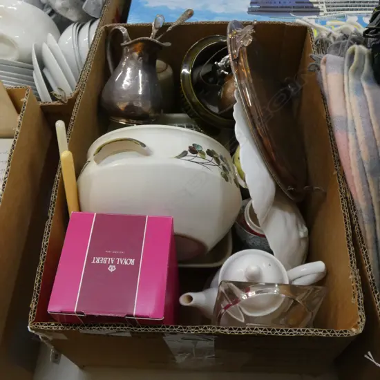 BOX LOT ASST. CHINA; DENBY ETC