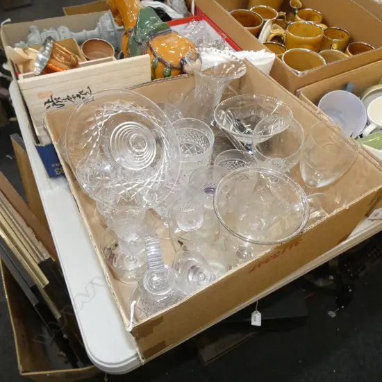 BOX LOT ASST. CRYSTAL ETC