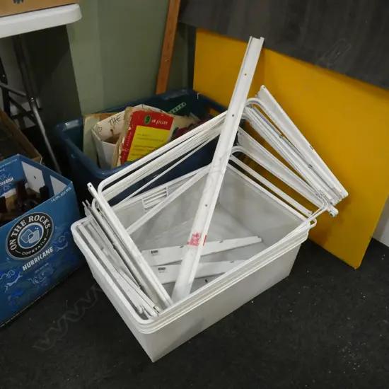 ELFA SWEDISH WHITE METAL KITCHEN UNIT