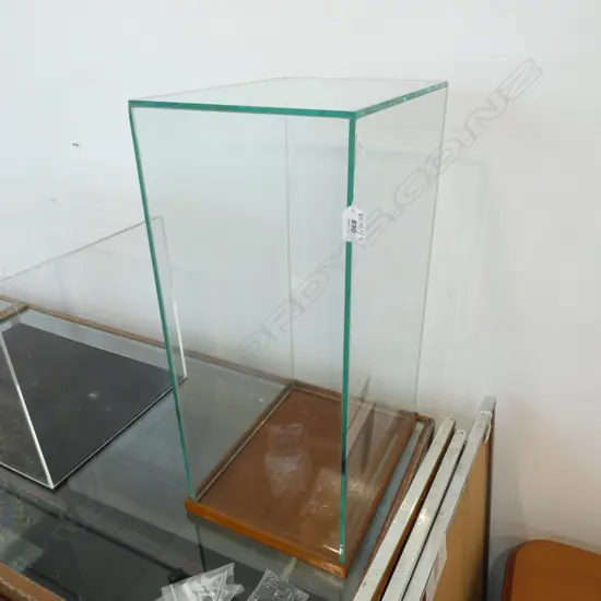 RECTANGULAR GLASS DISPLAY CASE...