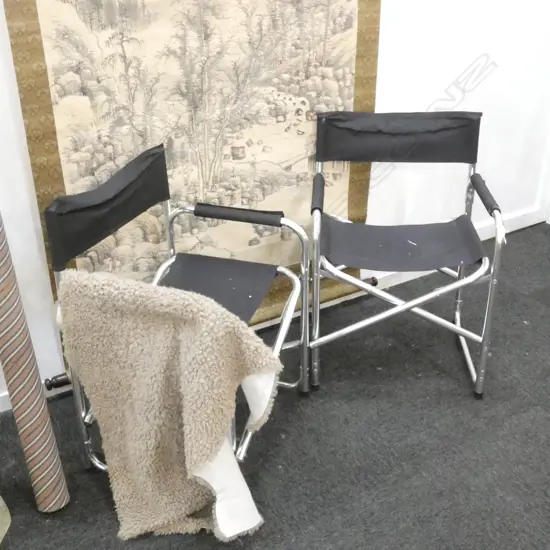 PR FOLDING CANVAS DIRECTORS CHAIRS A/F