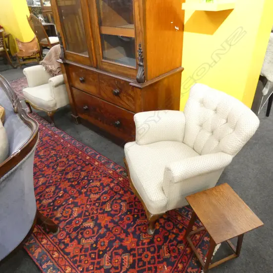 PR BUTTON BACK ARMCHAIRS