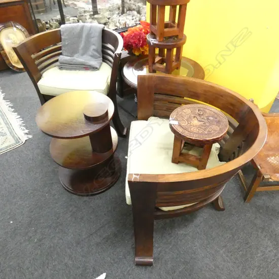 PR WOODEN CLUB CHAIRS