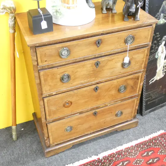 INLAID 4 DRAWER CHEST 660x335x815mm