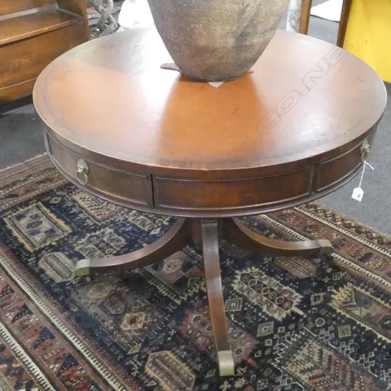 REGENCY STYLE DRUM TABLE...