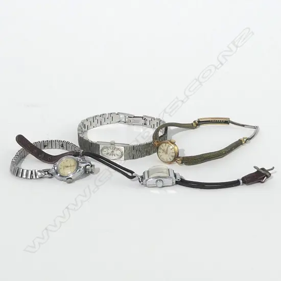 BAG FOUR VINTAGE LADIES WATCHES