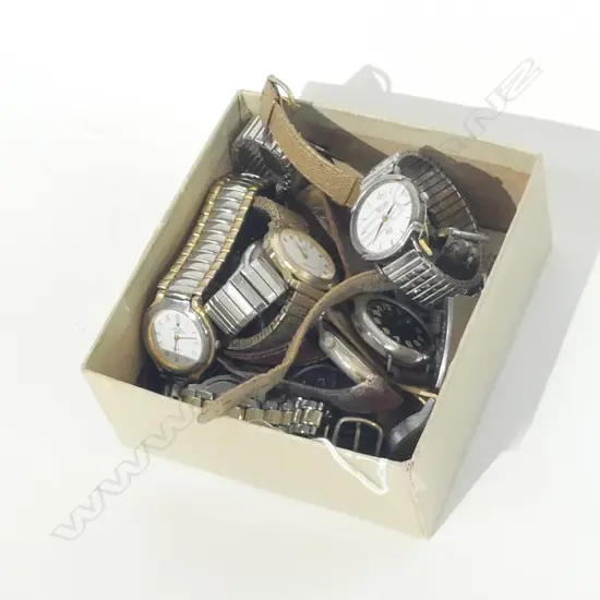BOX ASST OLD WATCHES