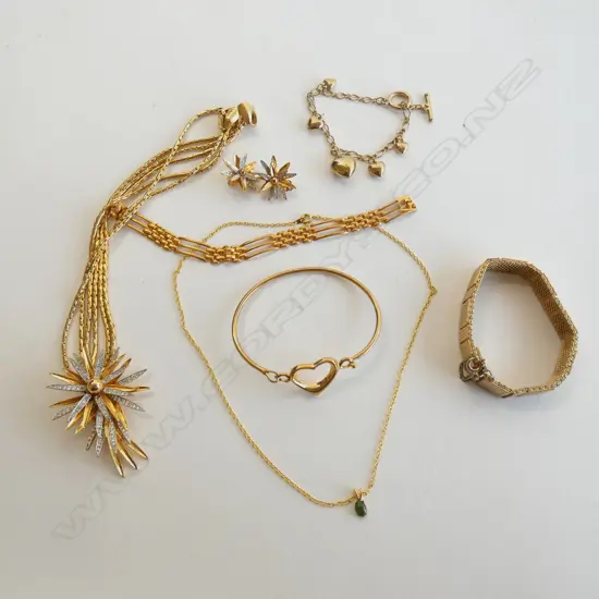 COLLECTION ASST. GOLD TONE COSTUME JEWELLERY