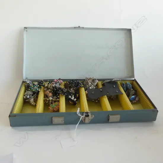 BOX OF ASST. COSTUME JEWELLERY