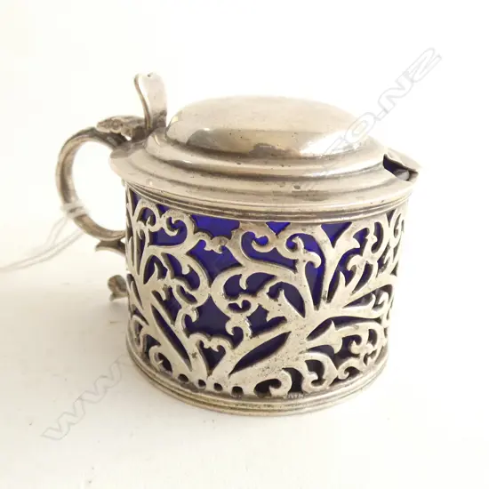 IRISH SILVER MUSTARD POT DUBLIN 1906