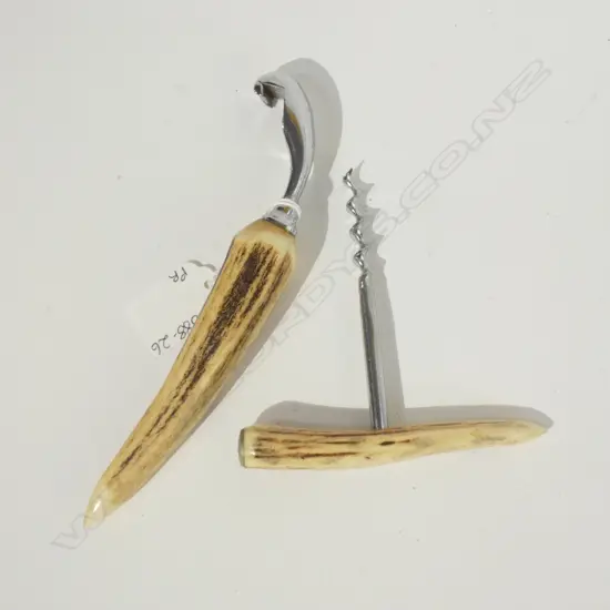 PR ANTLER CORK SCREW & BOTTLE OPENER 