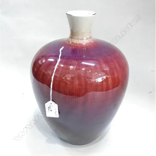 CHINESE SANG DE BOEUF OVOID VASE H.290m