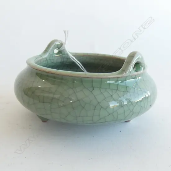 CHINESE CELADON INCENSE BURNER DIA 110MM 