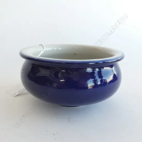 ORIENTAL COBALT BLUE GLAZE INCENSE BURNER DIA 130MM