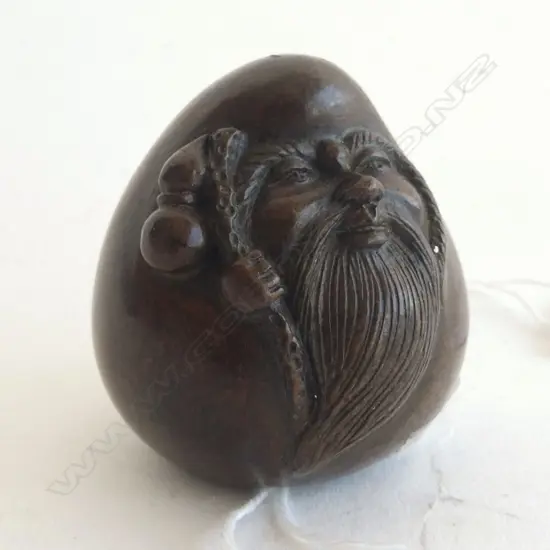 CHINESE BRONZE SHOU LAO - H 40MM