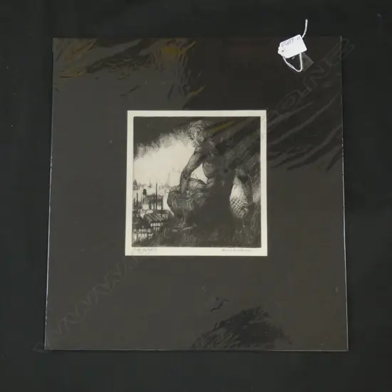 ANNE ANDERSON ENGRAVING 'THE OUTCAST'...