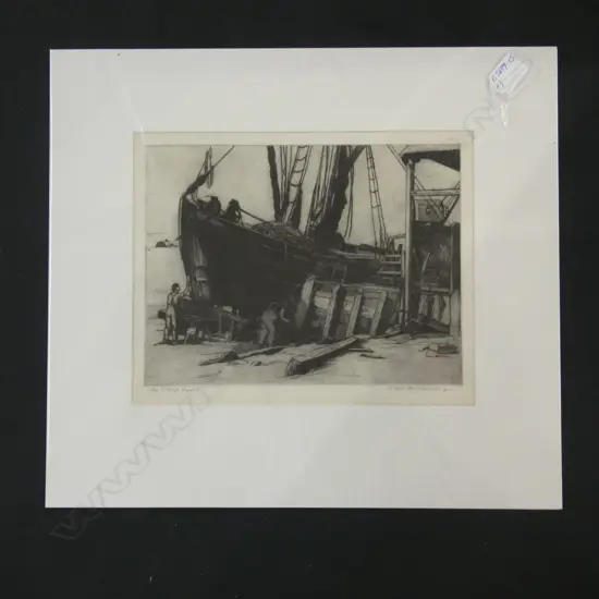 ANNE ANDERSON ENGRAVING THE BARGE YARD