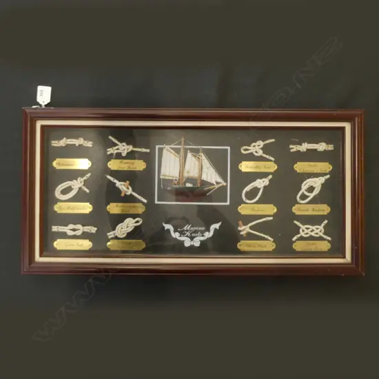 FRAMED ROPEWORK DISPLAY