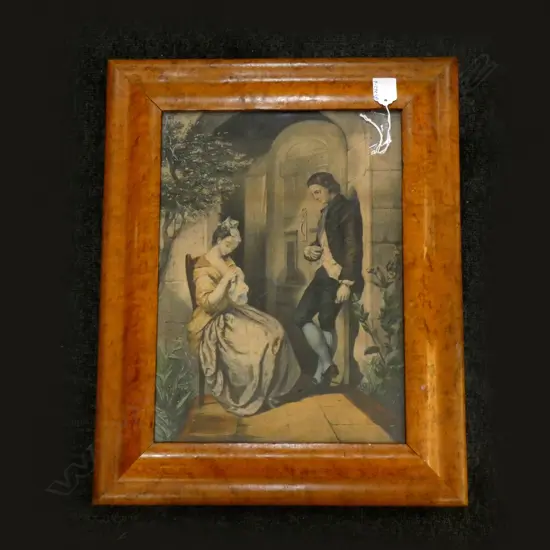 VICT. FRAMED ENGRAVING H. 340MM L. 250MM