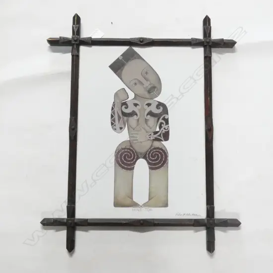 ROBIN KAHUKIWA PRINT 'HINE TOA' 410x300mm