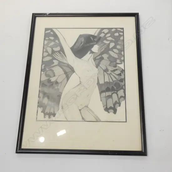 MICHAEL CRICHTERLY  GRAPHITE ON PAPER 1976