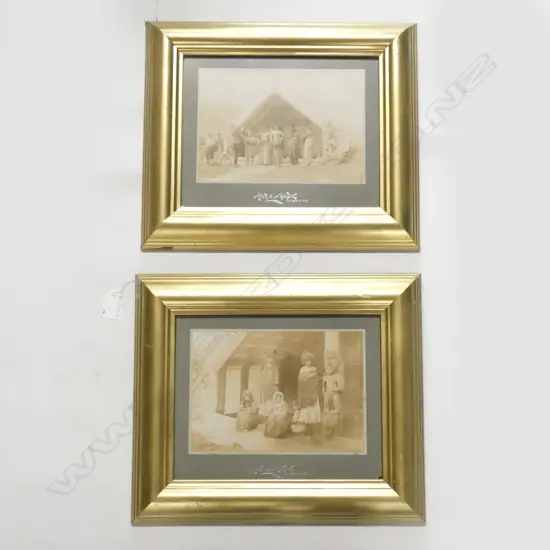 2 MUIR & MOODIE OLD MAORI PHOTOGRAPHS 140x200mm