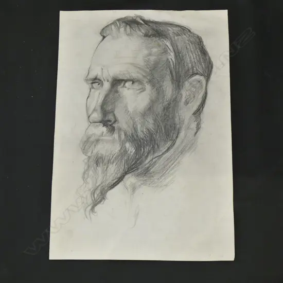 H.L. RICHARDSON BEARDED GENT SKETCH 415 x 285mm.