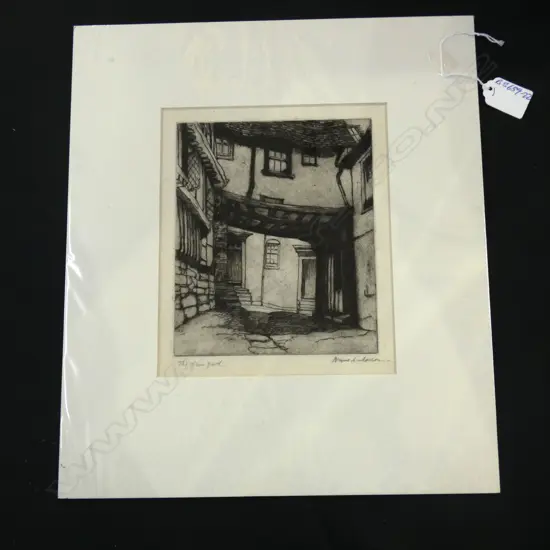 ANNE ANDERSON ENGRAVING THE INN YARD