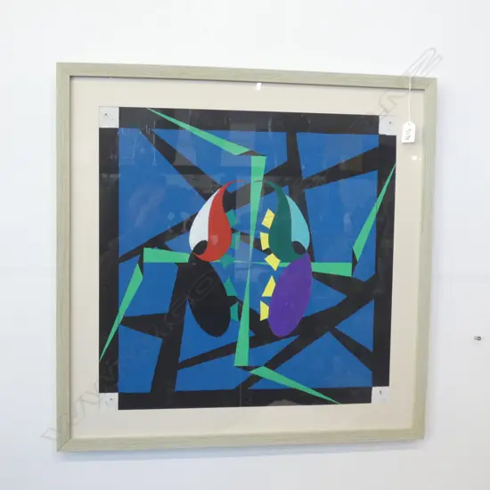 ABSTRACT ACRYLIC BY LLOYD HILLYER  500 X 490MM