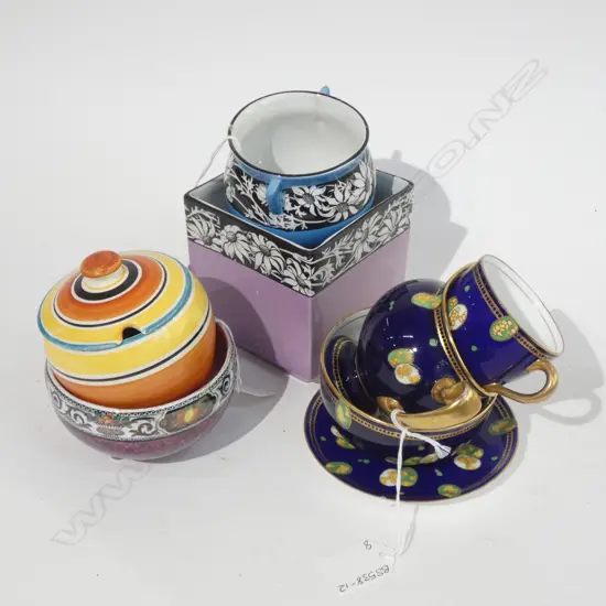 ROYAL / DOULTON 4 PC SET/ OLIVE CRANE & SUSIE COOPER PIECES