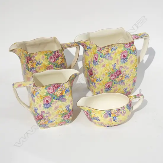 FOUR ROYAL WINTON WELBECK AOF ASST JUGS - LARGEST H 145MM  2 A/F