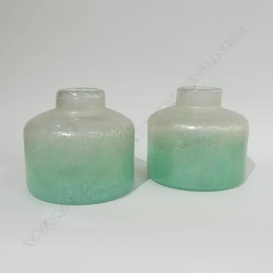 PR OF MURANO STYLE ART GLASS VASE H 180 MM