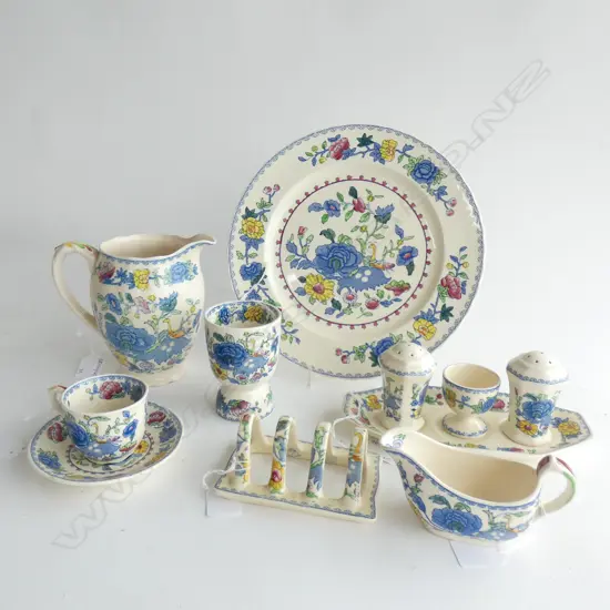 MASON IRONSTONE 7PCS REGENCY PATTERN CHINA