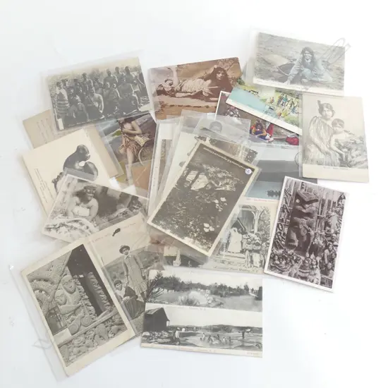 THIRTY-FIVE VINTAGE MAORI POSTCARDS