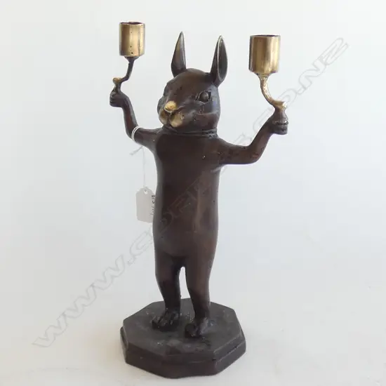 RABBIT CANDLEHOLDER H.295mm