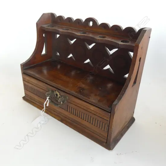 OLD WOODEN PIPE STAND W.300mm