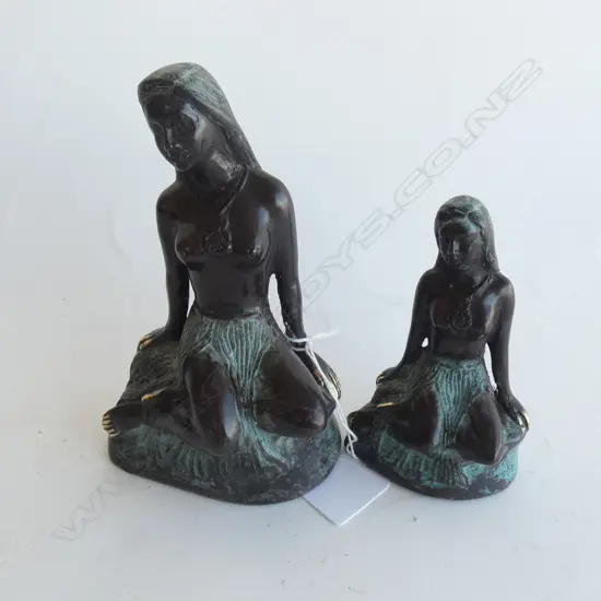2 BRONZE TE PANIA OF THE REEF H.150mm