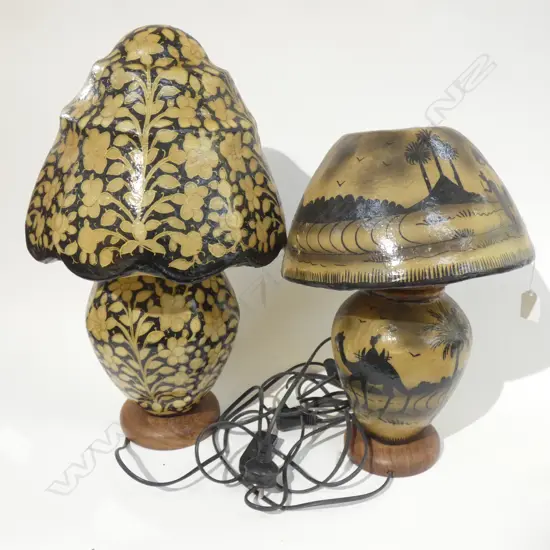 2X HANDMADE MIDDLE EASTERN LAMPS H. 550MM