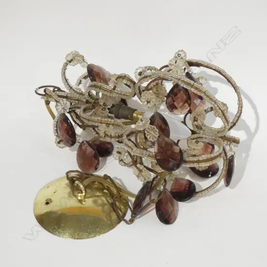 SMALL SINGLE LIGHT MURANO CHANDELIER H. 300MM