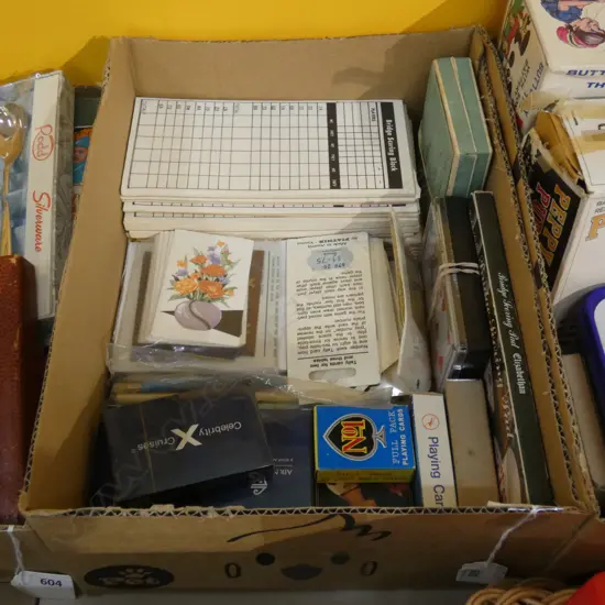 BOX BRIDGE SCORING PADS / PLAYING CARDS ETC.