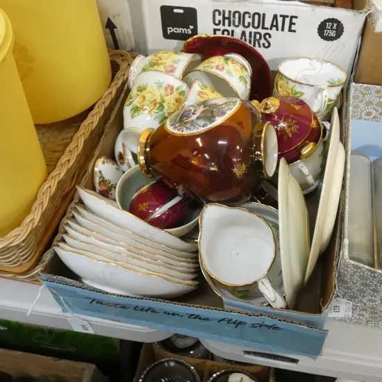 27 PCE ROYAL ALBERT 'TEA ROSE'; 7 TRIOS, SUGAR (AF) ETC + LIMOGES ETC