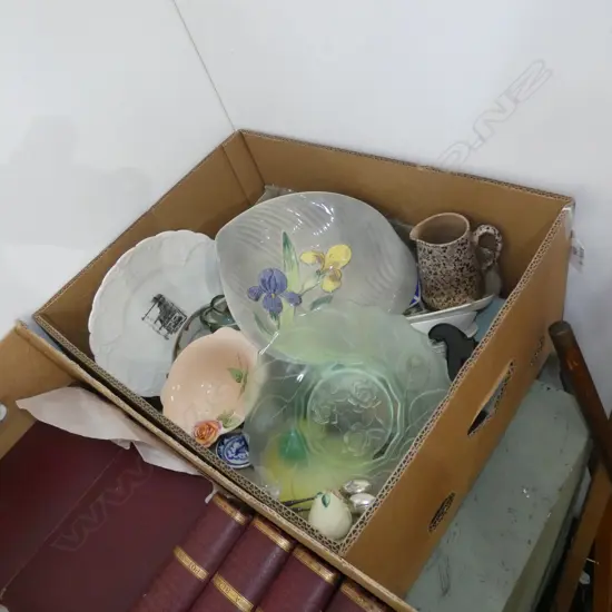 BOX MISC GLASS, CHINA. ETC 