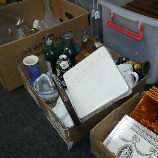 LOT ASST CHINA GLASS ORIENTAL ETC