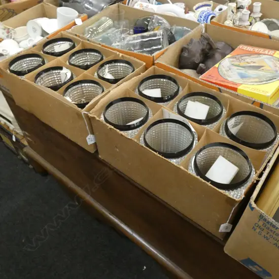 2 BOX LOTS; 6 RETRO LIGHT SHADES EACH
